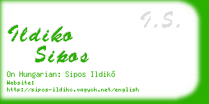 ildiko sipos business card