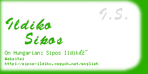 ildiko sipos business card